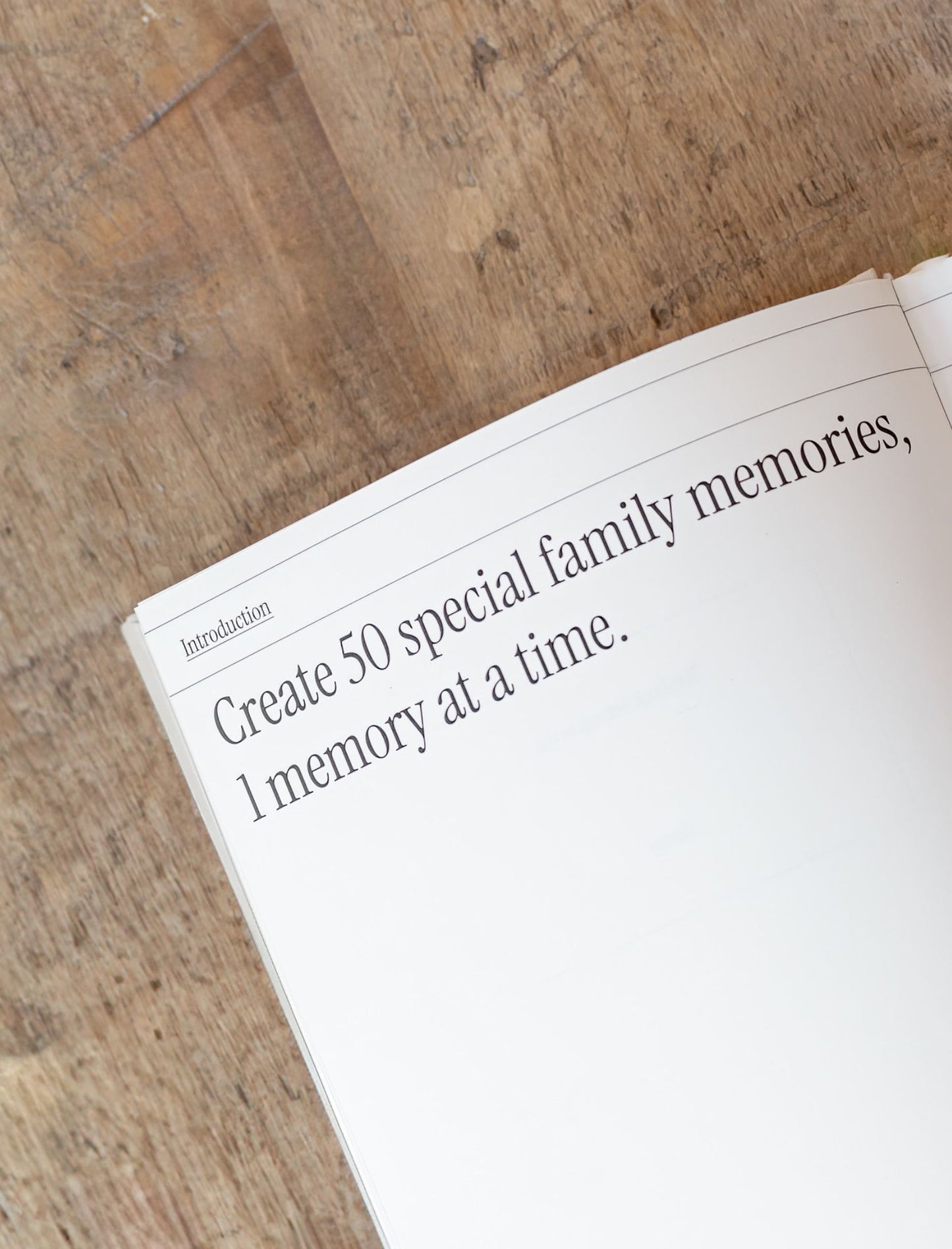 Family Memory Book - 50 Memories Made Together