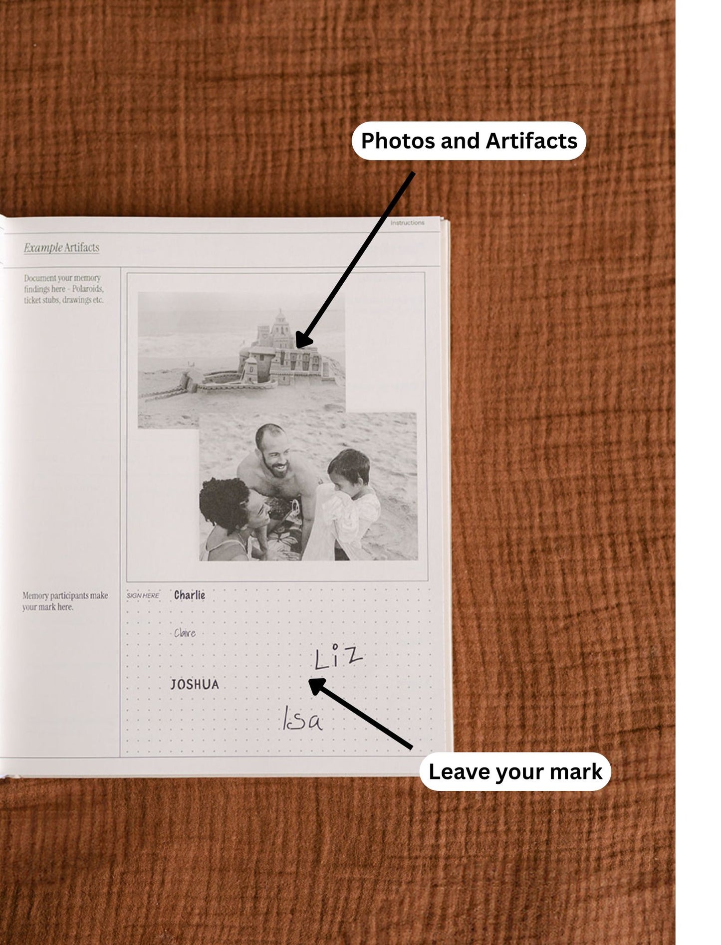 Family Memory Book - 50 Memories Made Together