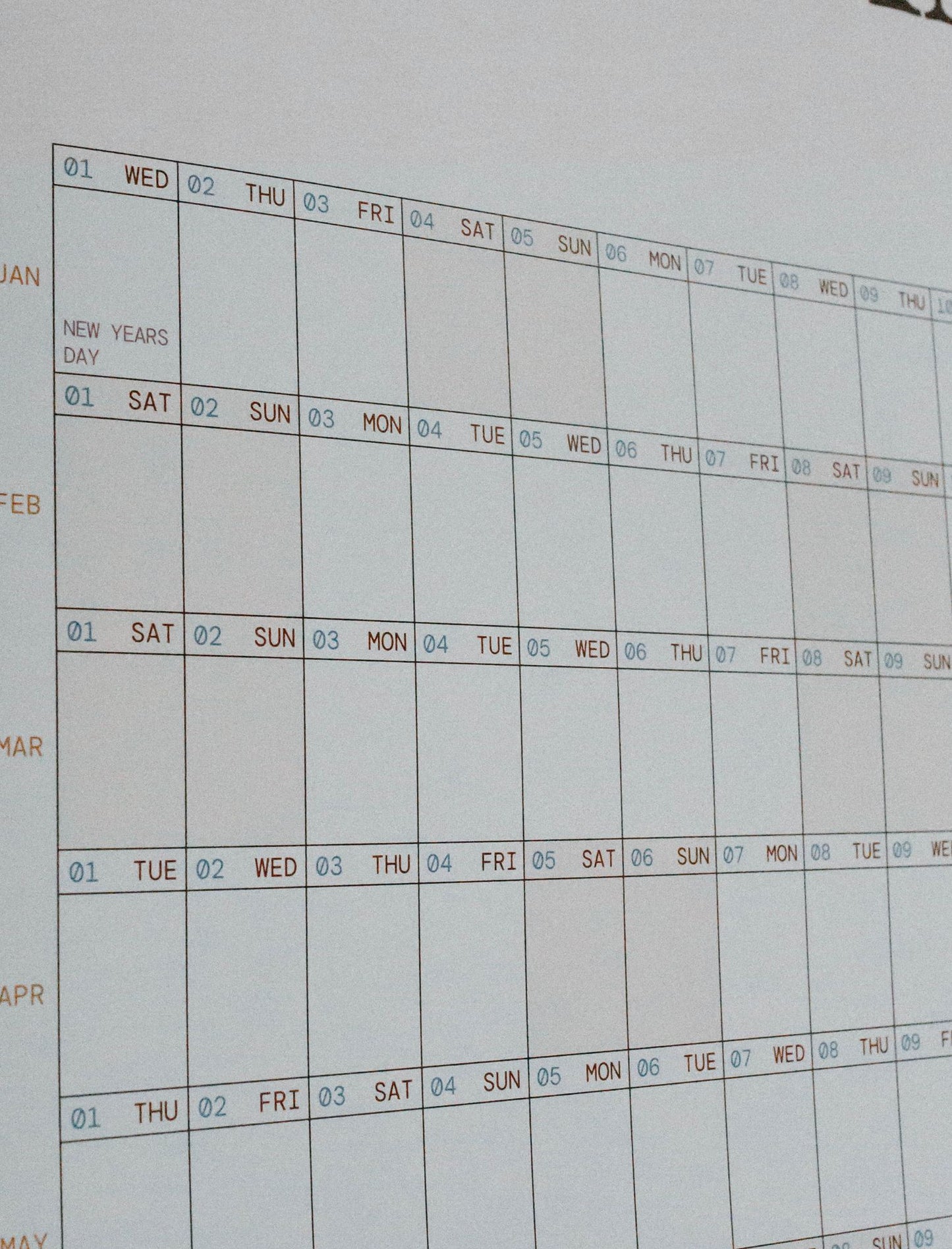 2025 Giant Family Calendar